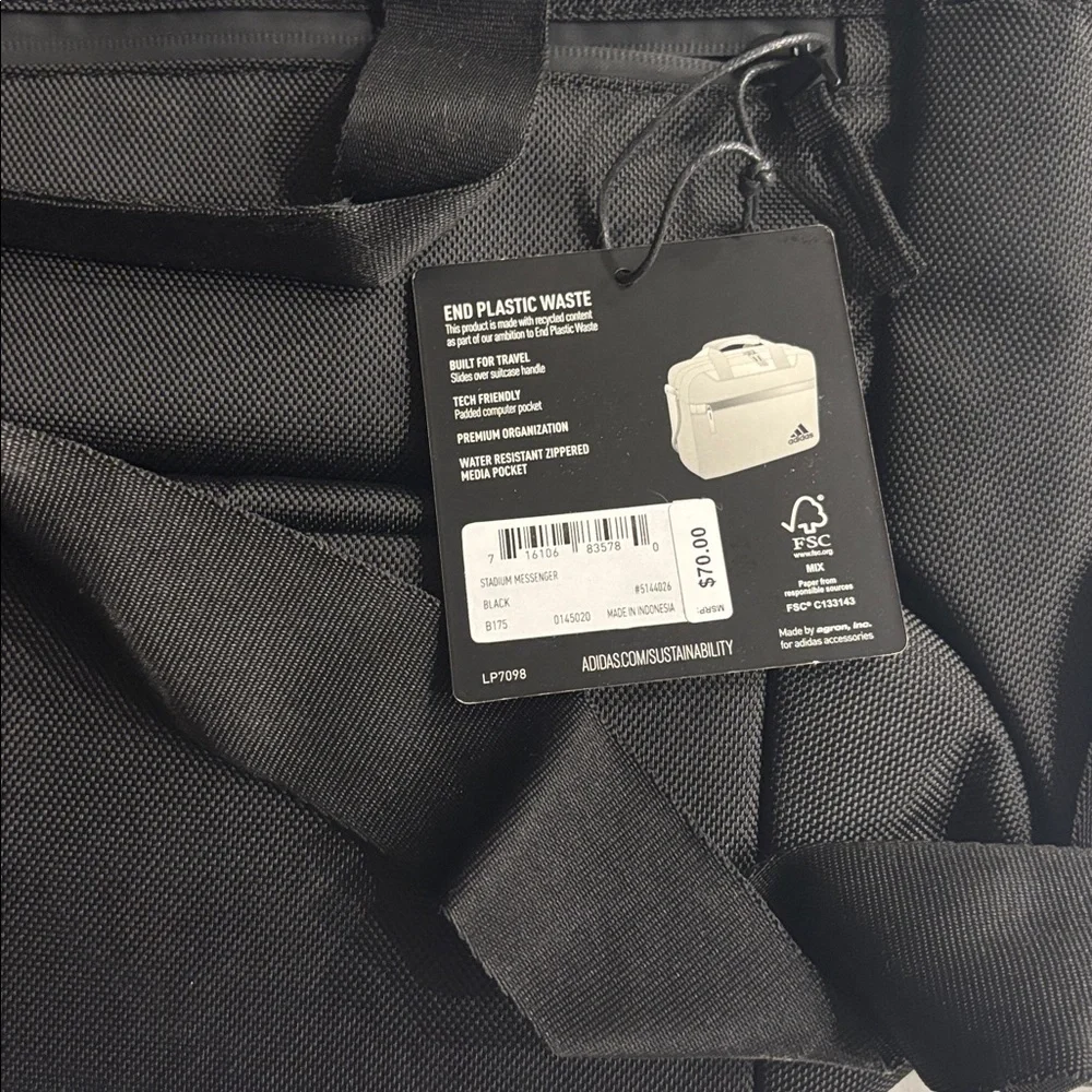 Adidas Black Laptop Bag for Men
